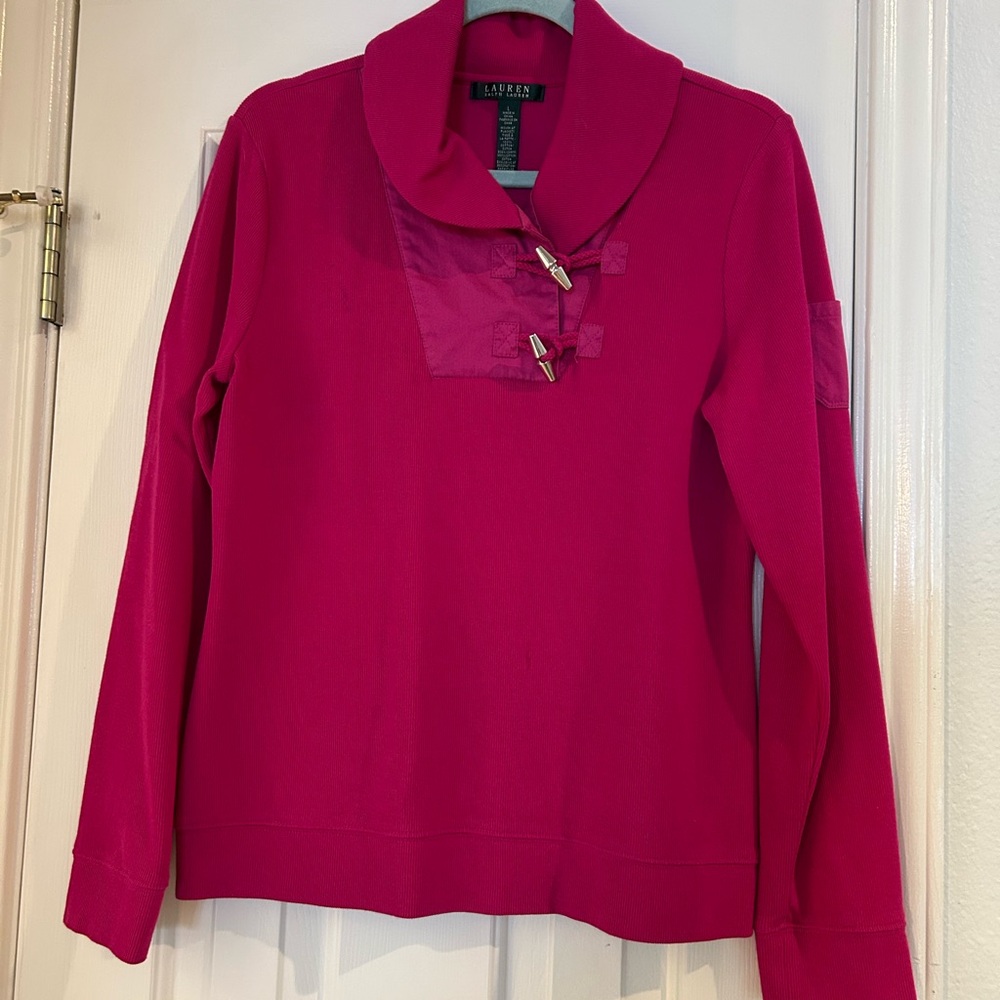 Ralph Lauren Fuchsia Long Sleeve Top